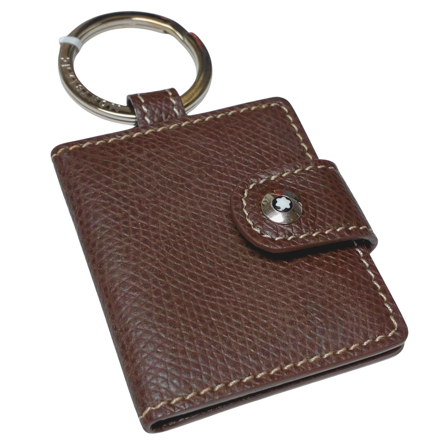 Montblanc 8646 M30238 Textured Leather Photo Case Keyring