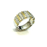 Shirogane, 18KYG/PT900 Diamond Ring