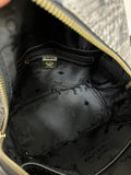 MCM Camo Studs Backpack Gray Small