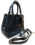 Tory Burch Robinson Patchwork Bag Black