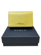 Furla Yellow Leather Card Case