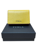 Furla Yellow Leather Card Case