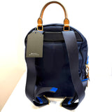 Tory Burch, Nylon & Leather Backpack, Navy