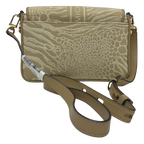 Michael Kors Bradshaw Medium Mixed Animal Jacquard Messenger Bag