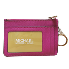 Michael Kors Jet Set Travel Small Top Zip Coin Pouch With ID Holder Fuschia