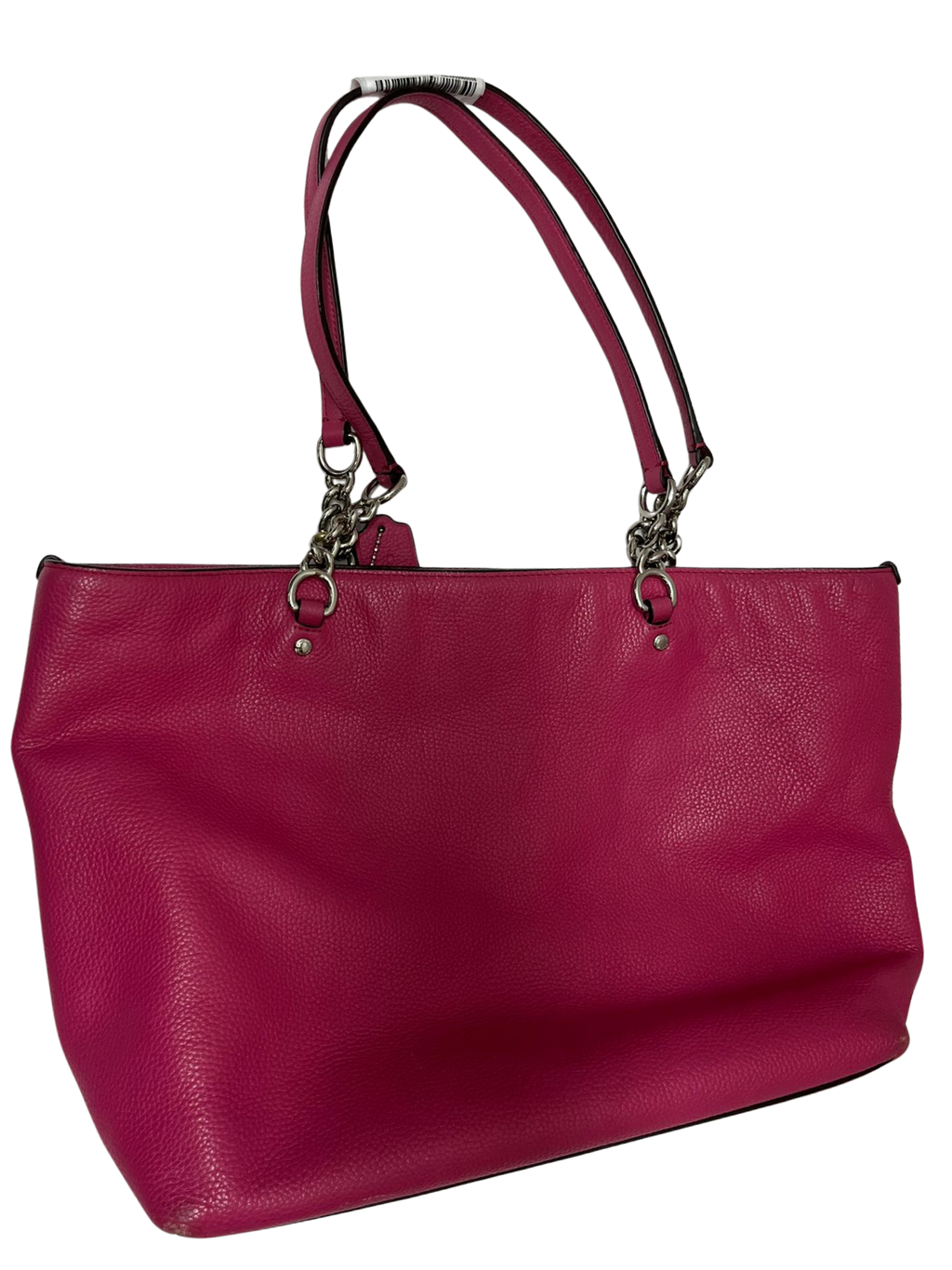 Coach Sophia Small Tote Bag Magenta Pebbled Leather