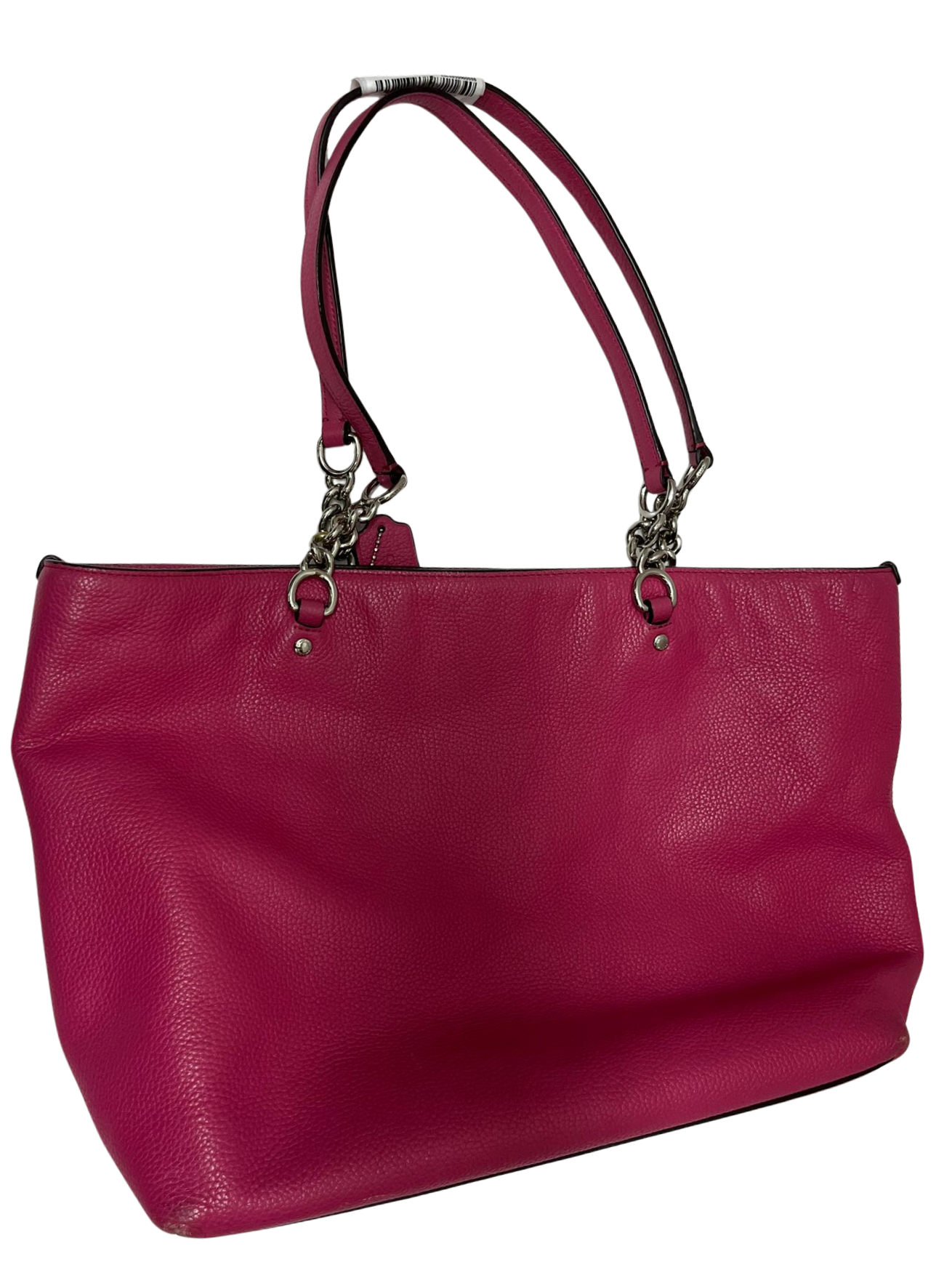 Coach Sophia Small Tote Bag Magenta Pebbled Leather