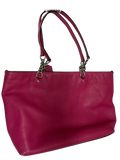 Coach Sophia Small Tote Bag Magenta Pebbled Leather