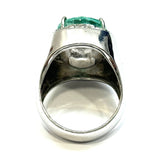 750WG Emerald & Diamond Ring