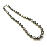 Silver (G.SV Button) Baroque South Sea Pearl Necklace