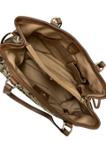 Coach Signature Canvas Snake Carryall Saddle