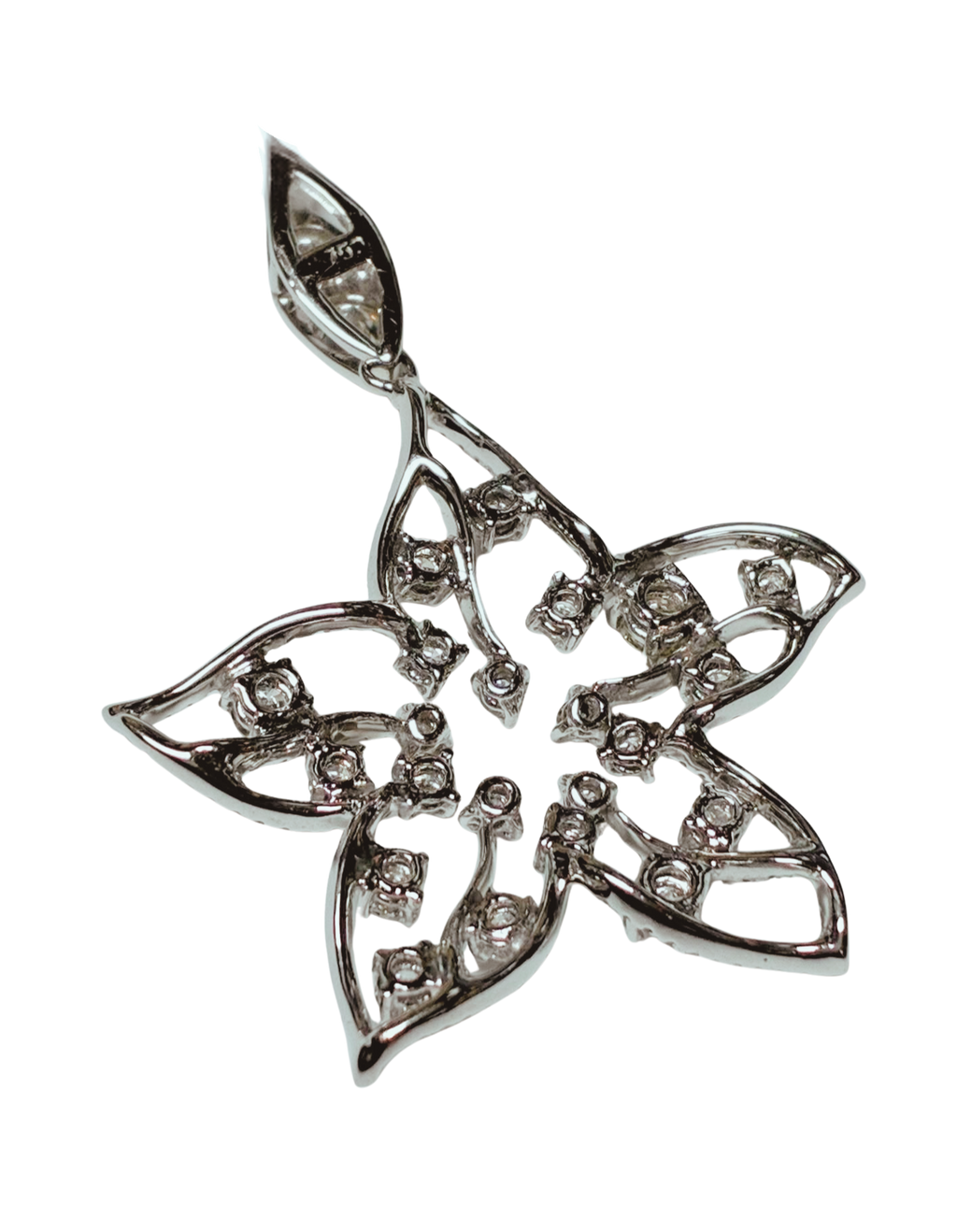 750WG  Diamond Starburst Pendant 5.1GM