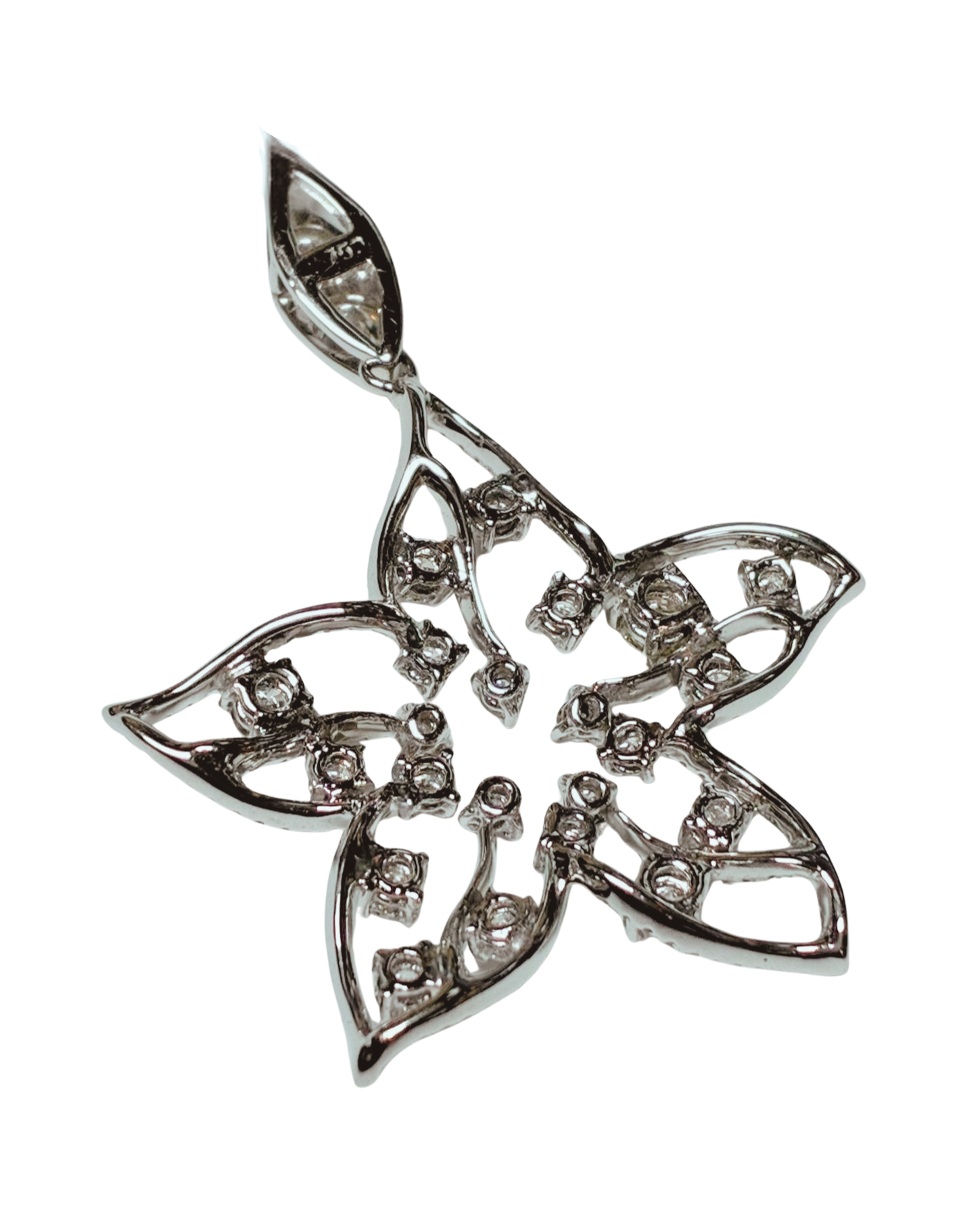 750WG  Diamond Starburst Pendant 5.1GM