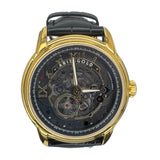 Aries Gold Automatic Leather Strap Watch 9005A