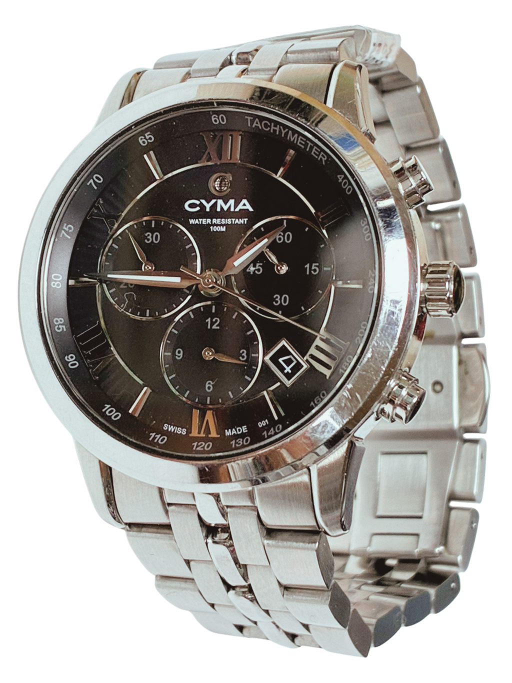 CYMA 020755 Swiss Chronograph Mens Quartz Watch