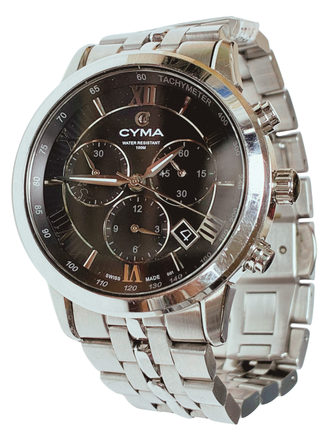 CYMA 020755 Swiss Chronograph Mens Quartz Watch