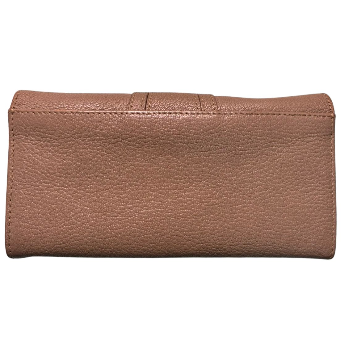 See By Chloe Hana Long Wallet Pebbled Leather Signature Braided O Ring And Dangling Key Charms
