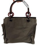 Prada Tessuto Handbag Brown Nylon Acrylic Handles