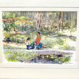 Yuzo Komori, Seseraki Park Water Colour Painting Frame