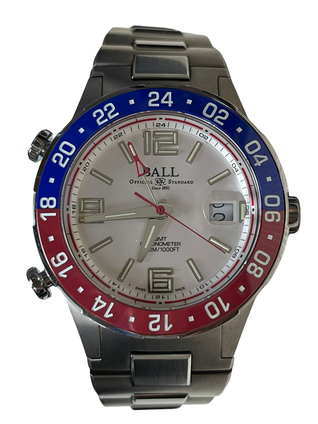 Ball Roadmaster Pilot GMT 40mm Refer DG3038A Limited Edition COSC Certified Chronometer