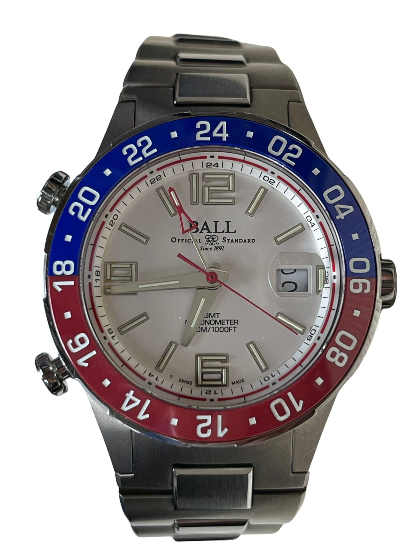 Ball Roadmaster Pilot GMT 40mm Refer DG3038A Limited Edition COSC Certified Chronometer