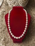 Uneven Shape White Pearl Fashion Necklace