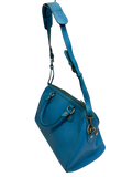 Braun Buffel Leather Tote Blue