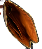 COACH Corner Zip Wristlet Signature CW854 Ladies Brown Black Casual Wallet