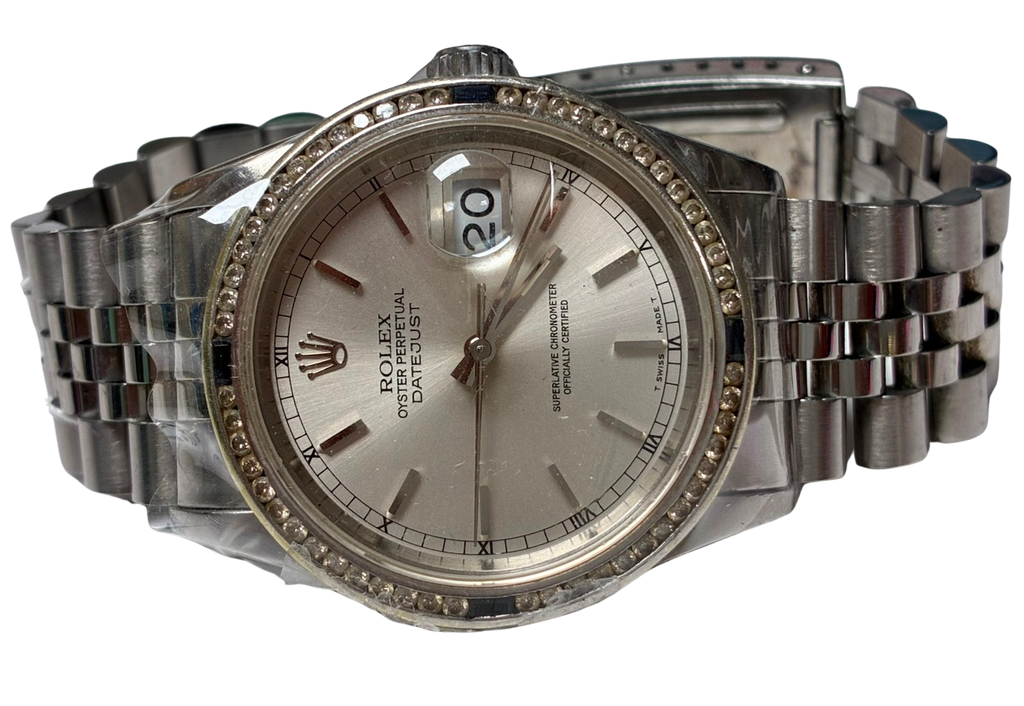 Rolex 16234 Datejust 36 Custom Diamond Bezel