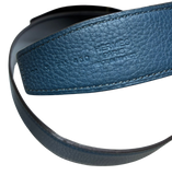 Hermes Reversible Leather Belt Blue
