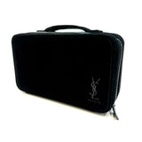 YSL, BEAUTE Black Velvet Pouch With Handle