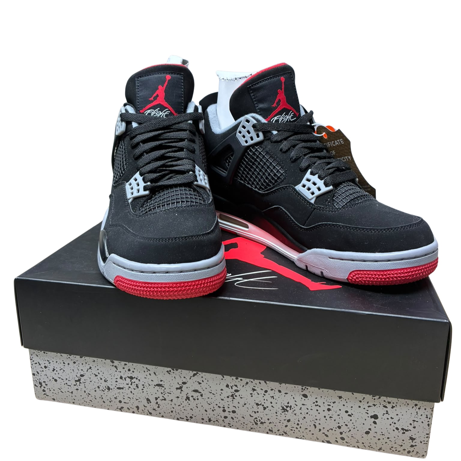 Jordan Mens Air 4 Retro 308497 060 Bred 2019 Release Size 9 Secondary image