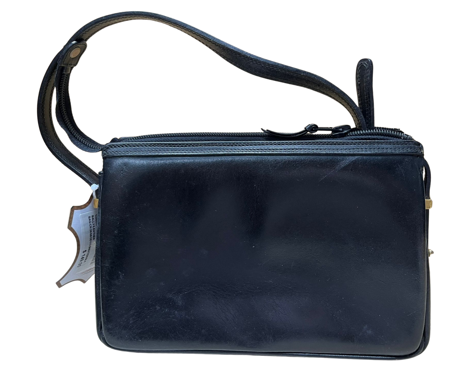 Bally Vintage Leather Crossbody Shoulder Bag Secondary image