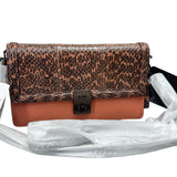 Coach 3164 Hutton Crossbody Snake skin Leather Bag