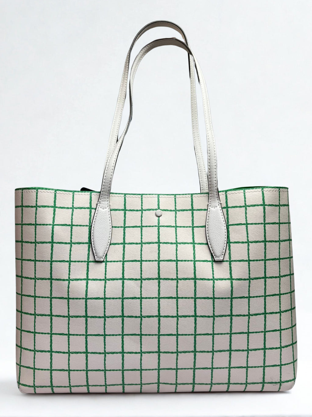 Kate Spade New York All Day Tennis Check Printed PVC Large Tote