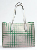 Kate Spade New York All Day Tennis Check Printed PVC Large Tote
