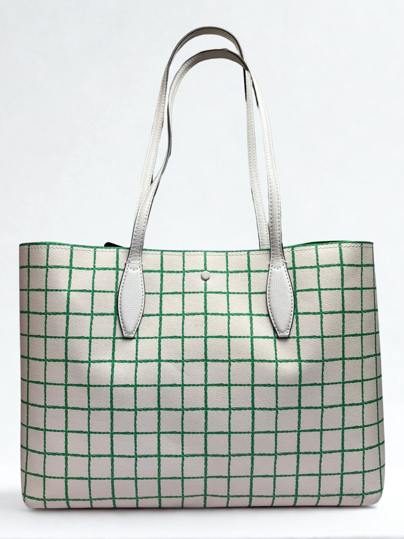 Kate Spade New York All Day Tennis Check Printed PVC Large Tote