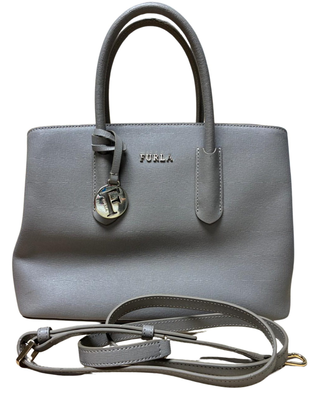 Furla Tessa 2way Handbag Gray