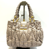 Miu Miu Lavender Quilted Leather Tote Bag