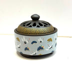 Incense Cone Pot With Cover