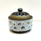 Incense Cone Pot With Cover