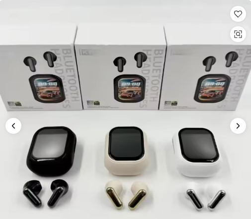 Earphones with LCD Screen - Multi-Colour