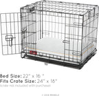 BRINDLE Shredded Memory Foam Pet Bed Small 22in X 16in Stone Plush