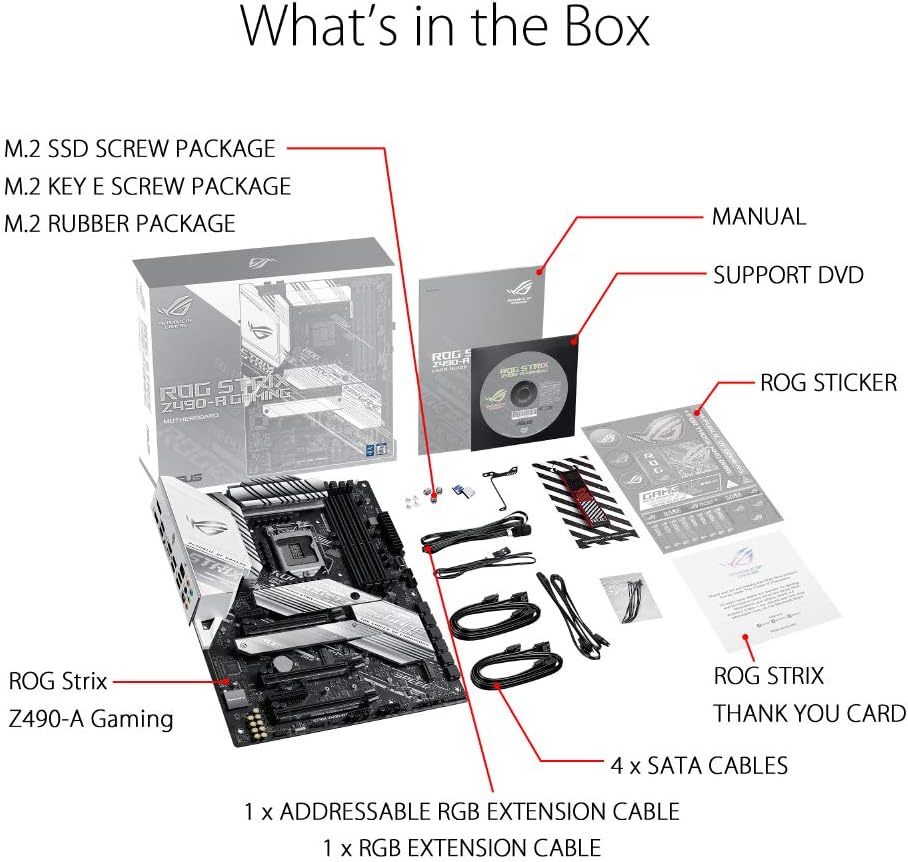 Asus ROG STRIX Z490-A Gaming Motherboard