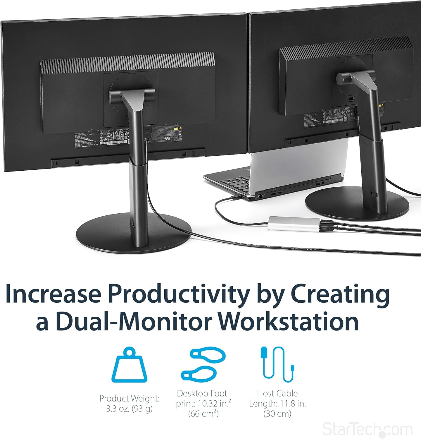 Shop  StarTech.com Thunderbolt 3 to Dual HDMI 2.0 Adapter - 4K