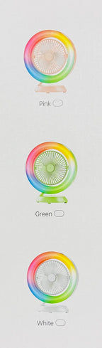 S27 Colorful Lighting Desktop Fan