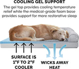 Furhaven Cooling Gel Dog Bed Medium Gray