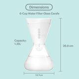 CARAFE-GLASS/WATER FILTER SOMA 3193