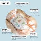 The Honest Company Diapers Rose Blossom Plus Tutu Cute Club Box Size1 80 Count