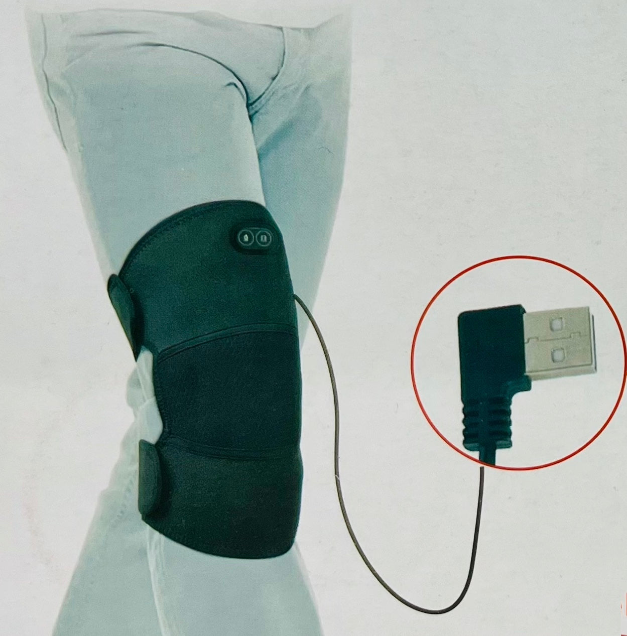Heated Knee Brace Wrap With Massage Main image